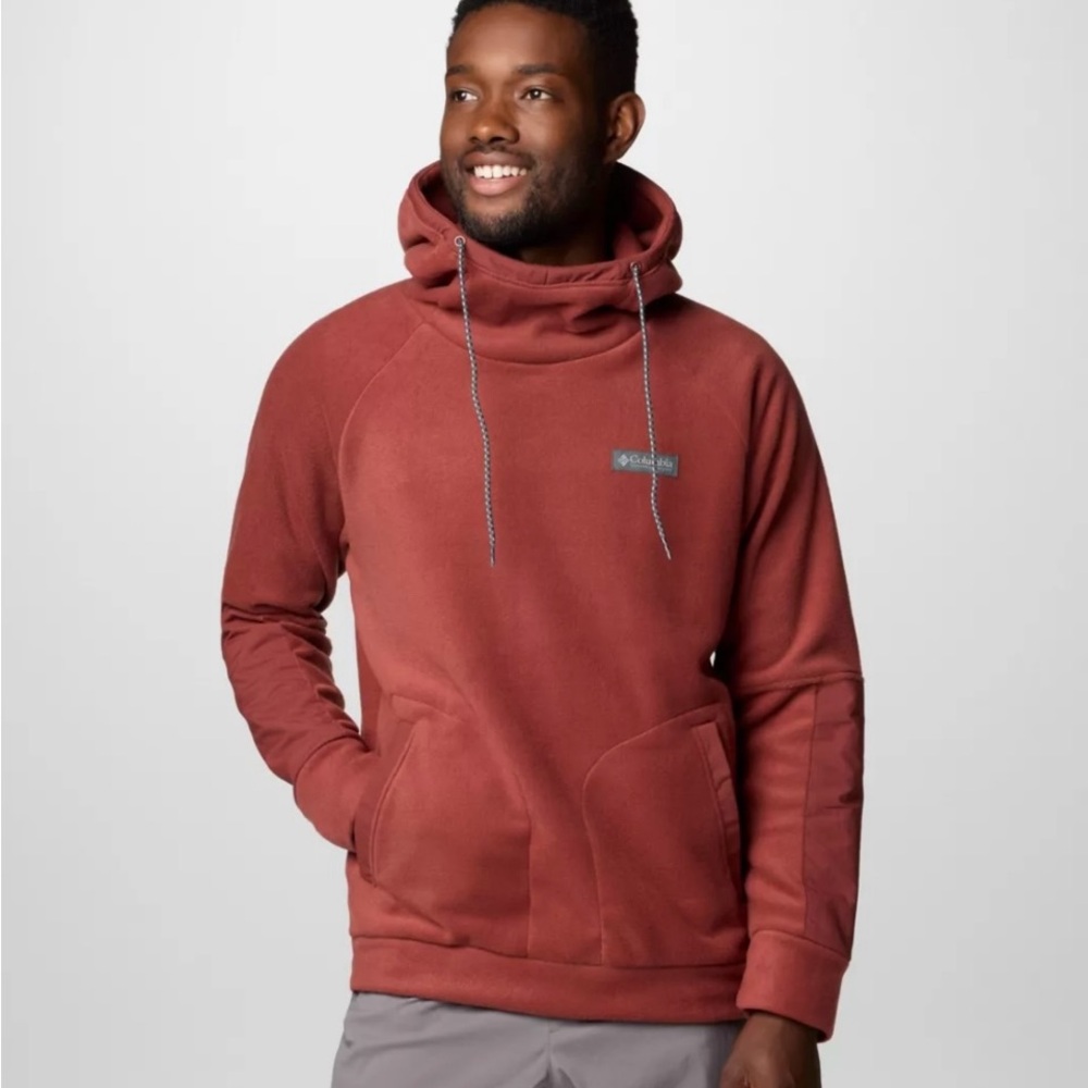 Columbia Men's Hunterdon II Fleece Hoodie Small Burnt Orange